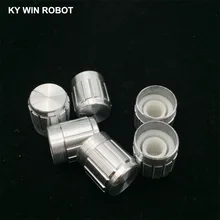 #Special Offers 5Pcs 15*17MM White Metal 6mm Knurled Shaft Potentiometer Control Knobs #Special Offers 5Pcs 15*17MM White Metal 6mm Knurled Shaft Potentiometer Control Knobs