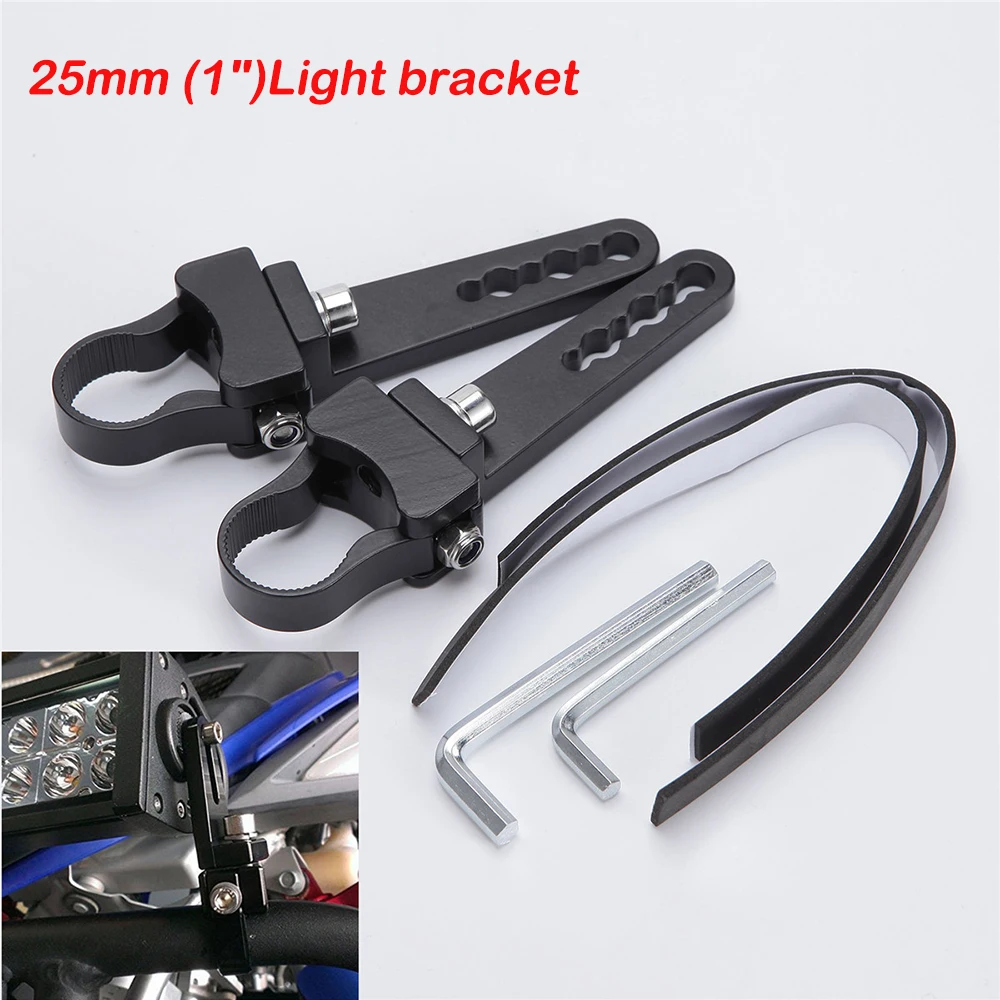 

Car BullBar LED Light Clamp Mounting Bracket Round Tube Bar Roll Cage Bumper Driving Lamp Holder 1 1.25 1.5 1.75 2 2.5 3 Inch