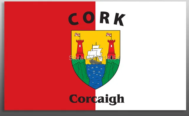 County Cork Flag Irish State County 150X90CM Banner 100D Polyester3x5