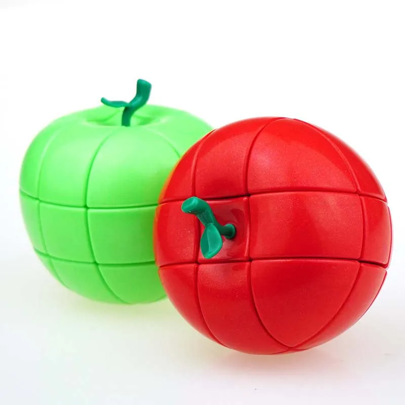 YJ YongJun Apple shape 3x3x3 магический куб без наклеек гладкая скорость головоломка твист куб для детей Образование Рождественские Игрушки Подарки