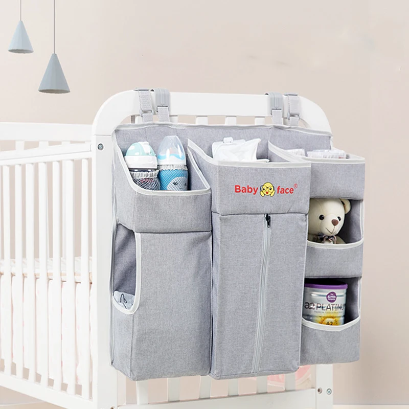 

Portable Baby Crib Organizer Bed Hanging Bag for Infant Bed Accessories Essentials Diaper Storage Box Cradle Bag Bedding Set