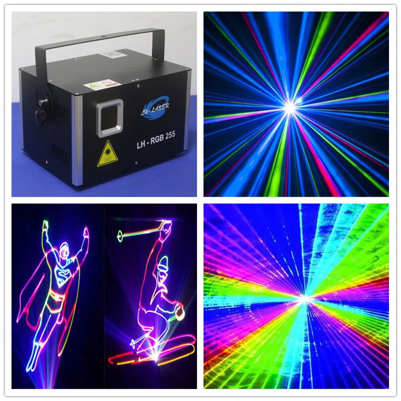 ПК ILDA управления и DMX512 3 Вт rgb RGB полный цвет лазерный свет открытый рождественские