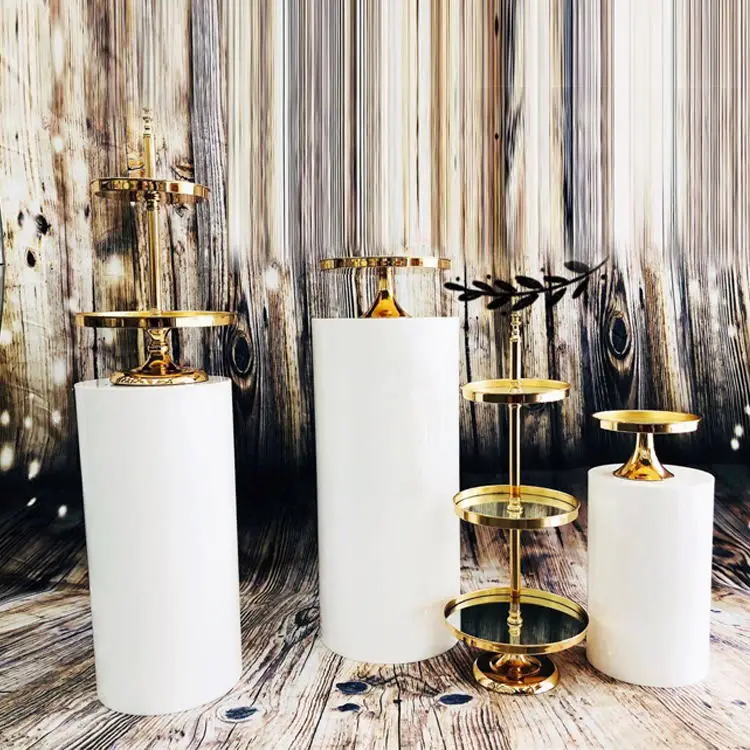 

2019 wedding favors display mirror rack cake decorationg stand dessert table decoration Macaron cupcake holder pan