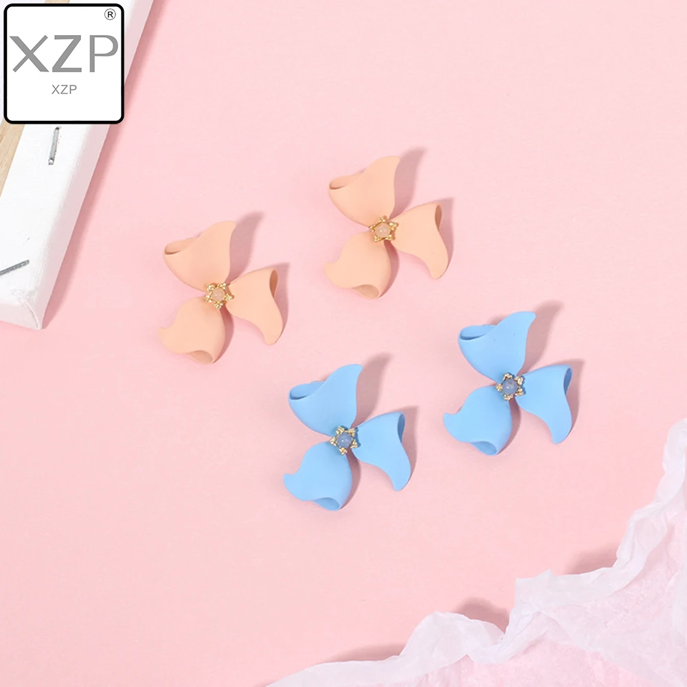 Женские серьги-гвоздики в виде цветка XZP S925 корейский стиль 2019 | Украшения и