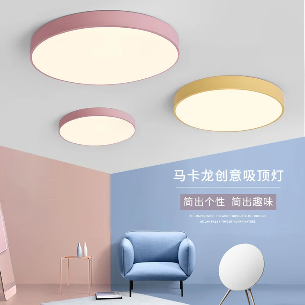 

HOLLKI LED Panel Lamp LED Ceiling Light 12W/18W/30W/56W Round Down Light Surface Mounted AC85-265V Modern Lamp For Home Lighting