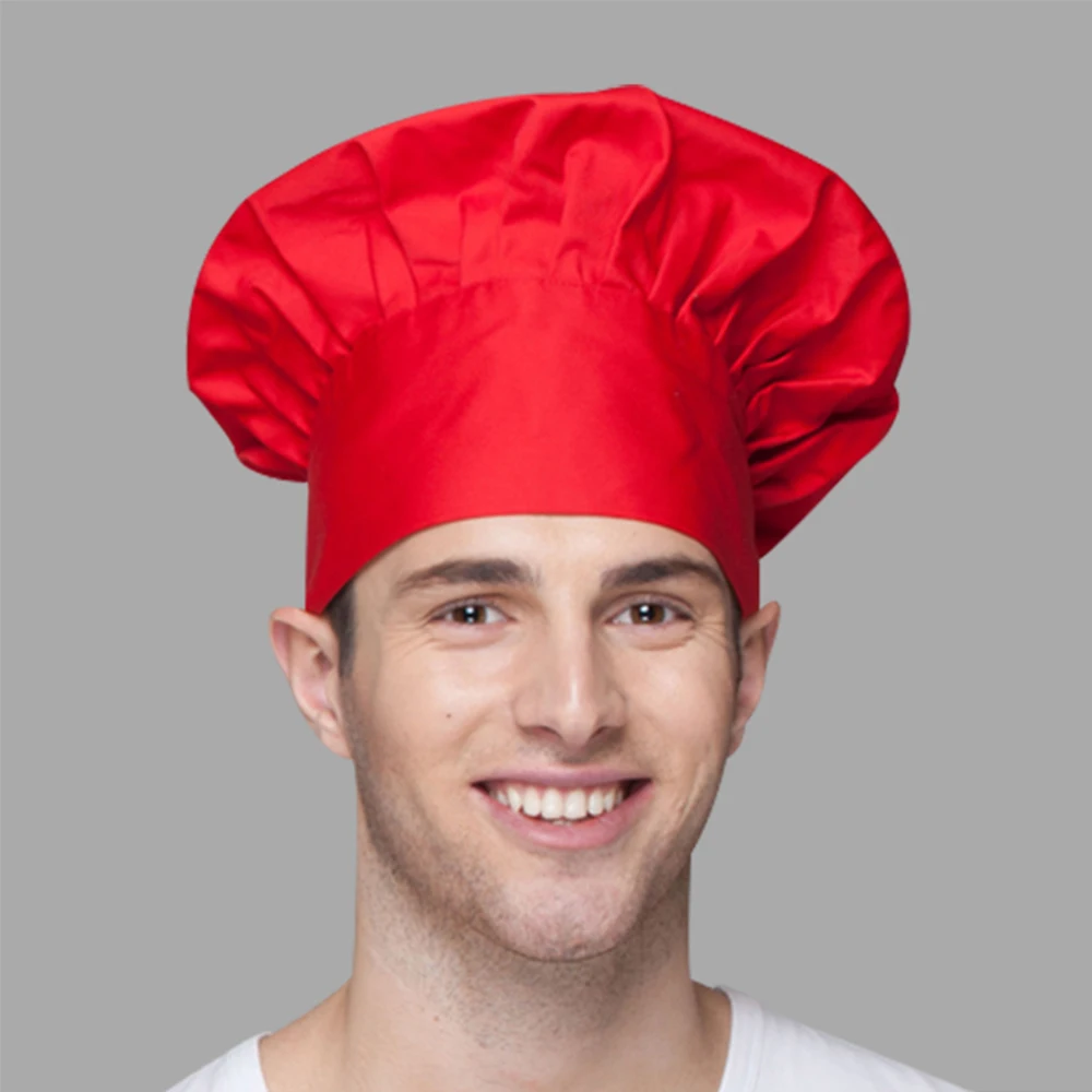 Тюрбан шеф-повар шляпы высокое качество оптовая продажа одноцветное шеф-повар суши головные уборы официантов взрослых Ресторан отеля