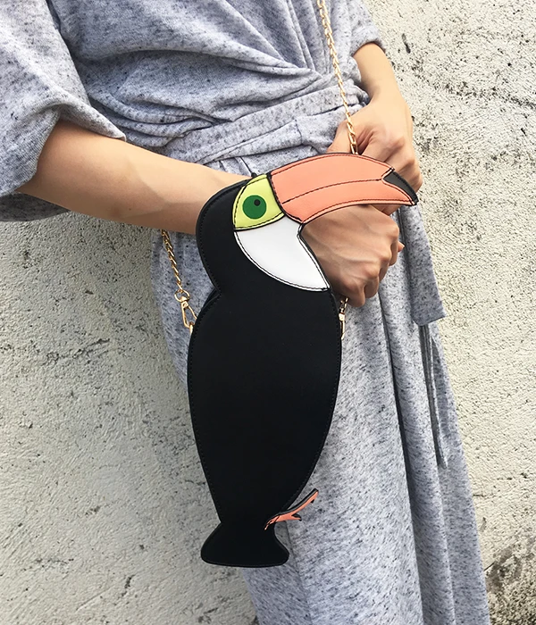 New Style Tropical Rainforest Animal Toucan Design Pu Fashion Mini Shoulder Bag Chain Bag Crossbody Messenger Bag Girl's Handbag New Style Tropical Rainforest Animal Toucan Design Pu Fashion Mini Shoulder Bag Chain Bag Crossbody Messenger Bag Girl's Handbag