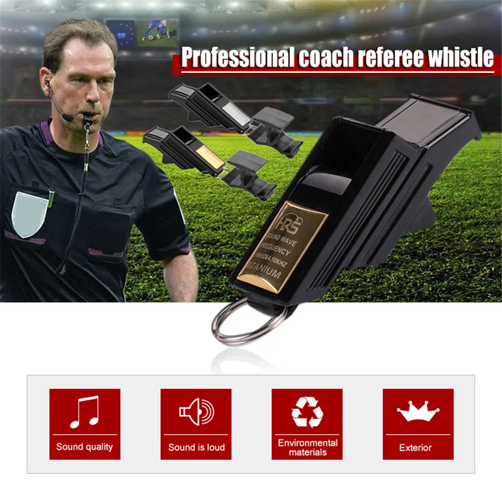 Waroomss Professional Referee Whistle Basketball Volleyball Football Metal Whistle Sports Whistle Survival Whistle 
