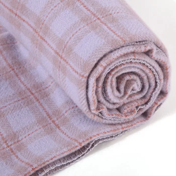 

Australian fine wool plaid throw blanket tassel 120cmx250cm -0.8kg
