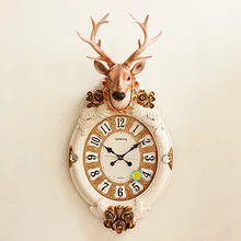 Decoration Art quartz watches European style, round living room, quiet bell complex, classical garden bedroom, wall clock, fashi