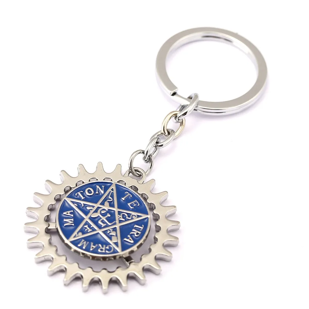 MS Jewelry Black Butler Keychain Rotatable Evil Eyes Key Ring Holder Gift Chaveiro Car Chain Pendant Anime Souvenir | Украшения и