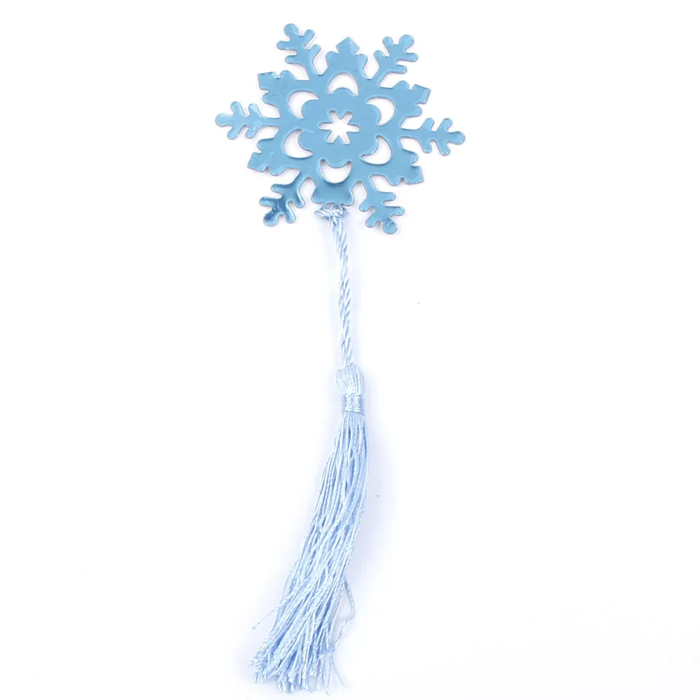 

Book Marker Snowflake Bookmarks Winter Flower Pendant Gifts Tassel Favors Thanksgiving Christmas Birthday Gift With Gift Box