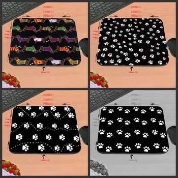 

Paw Print Hot Selling Retro News Sell New Small Size Gaming Mouse Pad Non-Skid Rubber Pad Custom Support 18*22/25*25*29*2cm