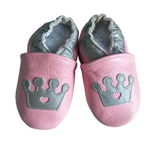 Мать гнездо красивая детская обувь из мягкой кожи-малышей обувь с замшевой подошвой 0-18 м