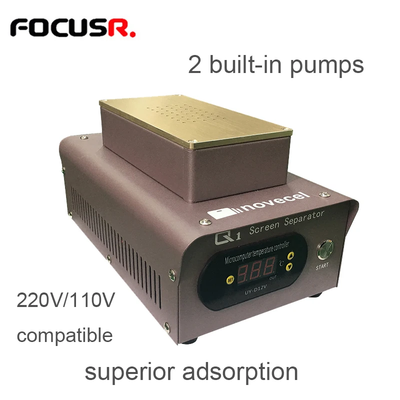 

Powerful 2 Built-in Ultra Strong Vacuum Pump LCD Touch Screen Separating Machine For iphone Screen Seperator Machines