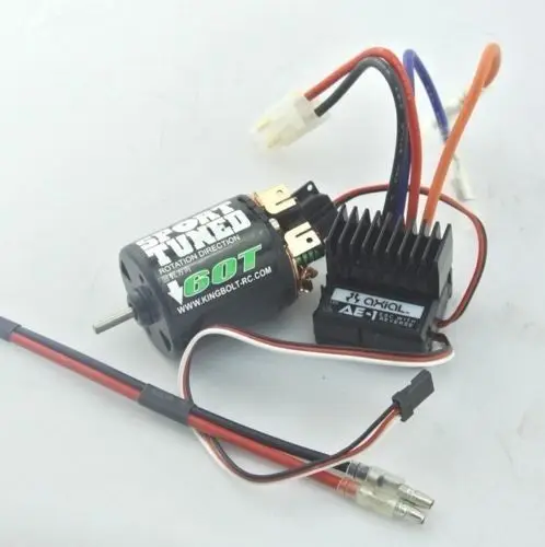 Электрический регулятор скорости осевой ESC + двигатель 60T Tamiya CC01 F350 D90 RC88WD pajero SCX10
