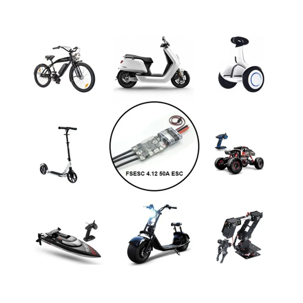 FLIPSKY FS ESC الإلكترونية لوح التزلج 50A V4.12 سرعة التحكم ل لوح التزلج الكهربائية RC سيارة قارب روبوت الدراجة E-سكوتر لعبة HGLRC