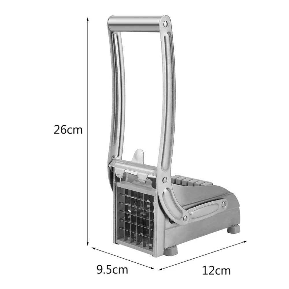 Нержавеющая Сталь Ручной Французский нарезка для картофеля фри Чиппер Чоппер запарник для приготовления картофеля чипсы машина