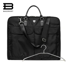 BAGSMART 2016 Wasserdicht Schwarz Nylon Kleidersack Mit Griff Leichte Anzug Durable Geschäftsleute Reisetaschen Für Anzüge