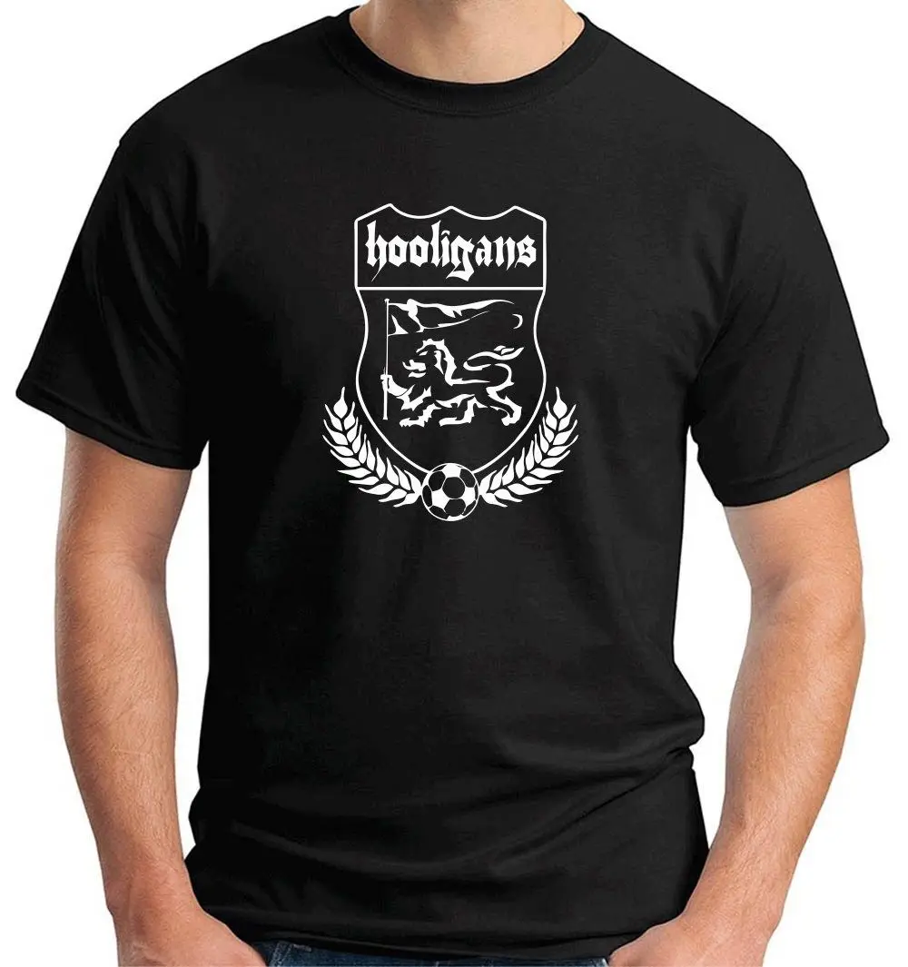 2018 Summer T-SHIRT HOOLIGANS HOOLIGAN Men T Shirt Print Cotton Short Sleeve T-shirt | Мужская одежда