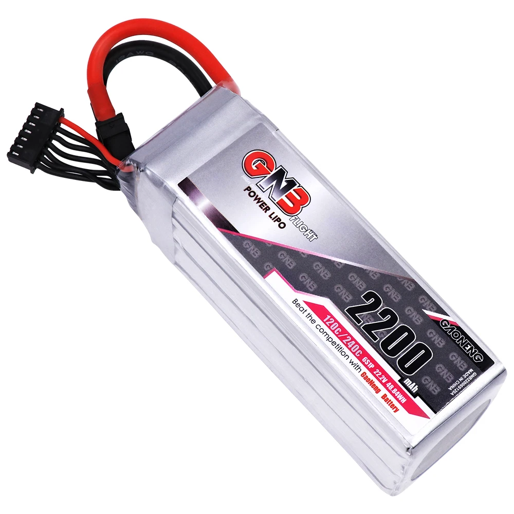 Gaoneng GNB 2200mAh 6S1P 22,2 V 120C/240C Lipo батарея с разъемом XT60 для FPV Дрон Квадрокоптер вертолет БПЛА RC запчасти