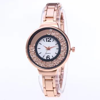 

2018 Rose Gold Watch Women Quartz Watches Ladies Top Brand Crystal Luxury Female Wrist Watch Girl Clock Relogio Feminino