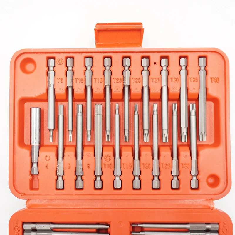 MING YU 50pcs/set Professional Bits Set Sturdy CR-V Screwdriver Head Set Torx Hex Bit Set with Case