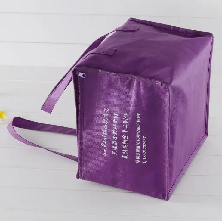 Изготовленный На Заказ нетканый с композитной сумка-холодильник с алюминиевой фольгой с дешевой ценой