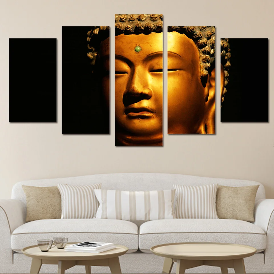 HD Printed golden buddha Painting Canvas Print room decor print poster picture canvas Free shipping/NY-6352 | Дом и сад