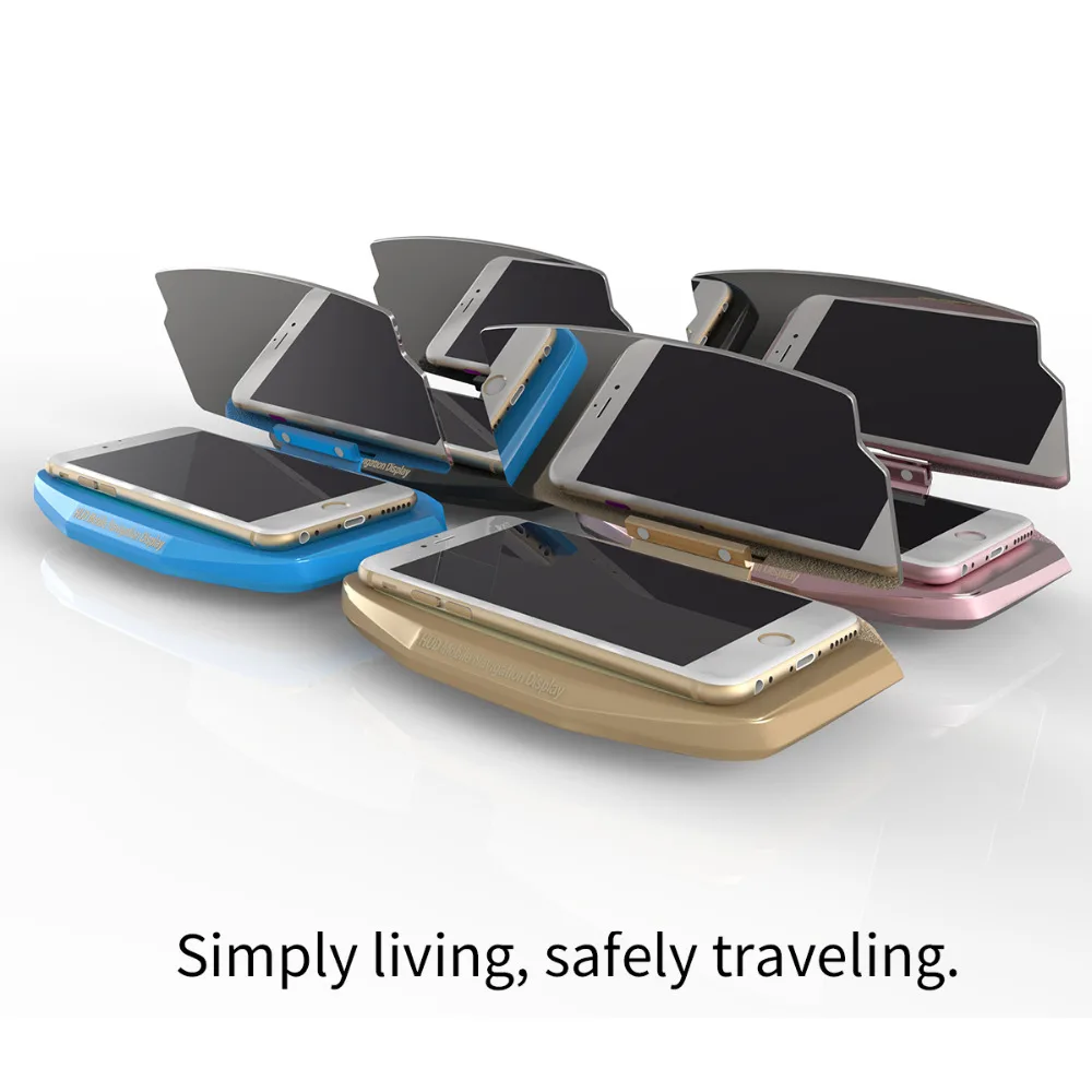 New Edition Portable Universal Mobile Phone HUD Head Up Car Mount GPS Navigation Bracket Can Be