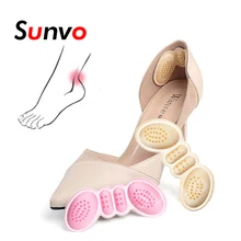 Sunvo Для женщин стельки для обуви на высоком каблуке отрегулировать Размеры Клей Вкладыш для пятки захваты протектор Стикеры боли в спине, ухаживает за кожей стоп вставки