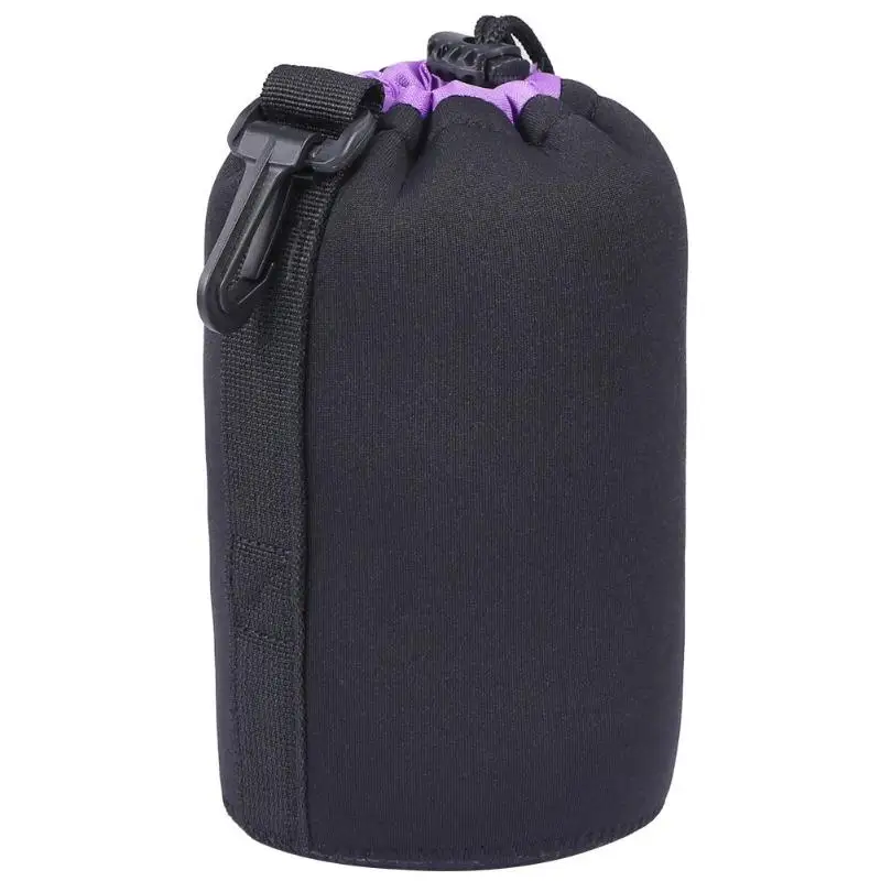 1 шт. сумка для объектива камеры сумка из неопрена водонепроницаемая мягкая бленда объектива с крышкой сумка чехол Полный Размер s m l камера XL Защита объектива - Цвет: Purple L