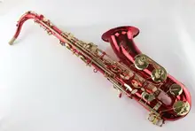France Selmer STS-54 Red Tenor Saxophone Falling Tune B (C) Gold Lacquer Key Saxophone Mouthpiece