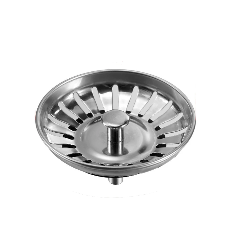 

1pc Stainless Steel Kitchen Sink Strainer Plug Waste Plug Filter Stopper Cover