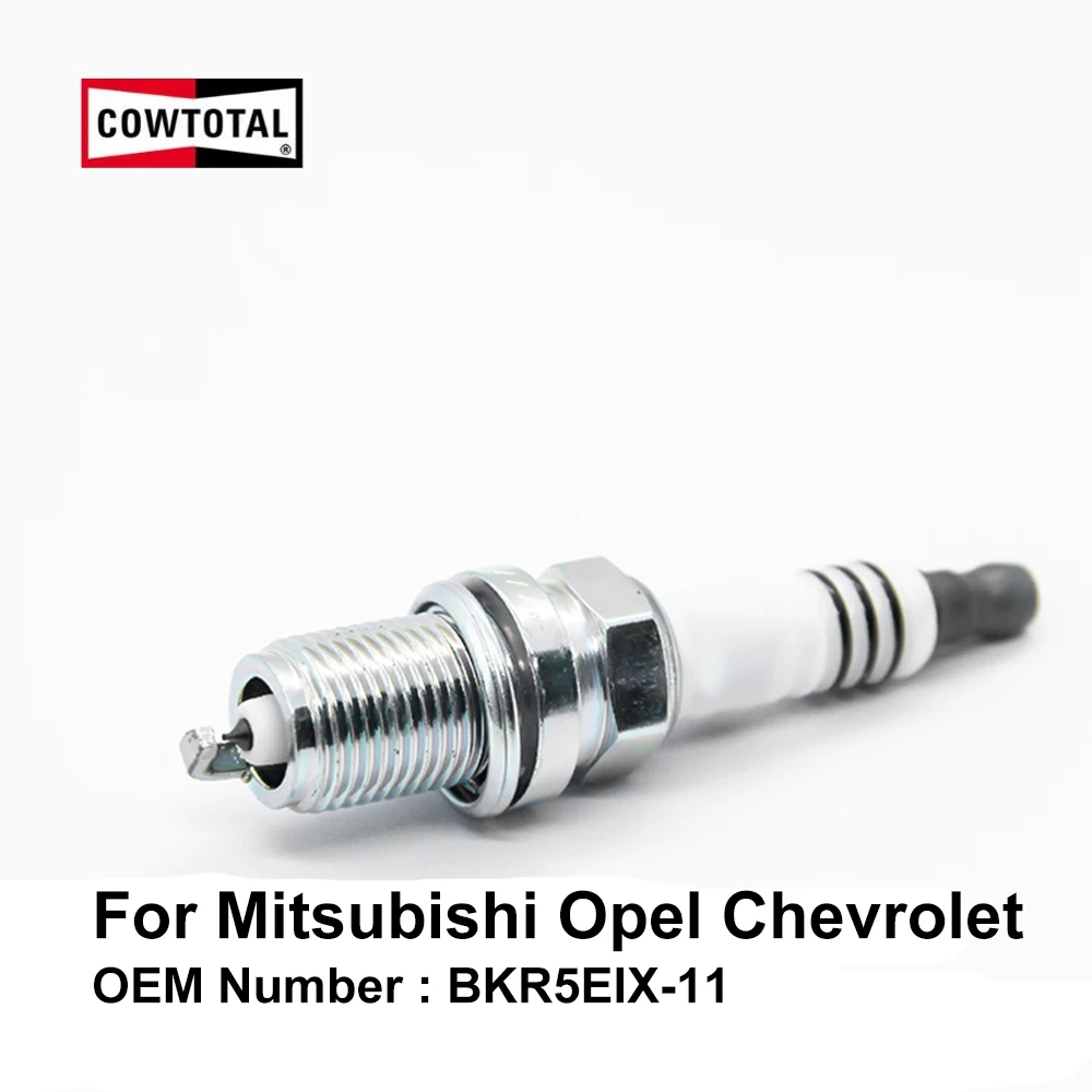 

COWTOTAL Iridium Spark Plug for Mitsubishi Lancer Outlander Chevrolet Captiva Opel Vectra Antara OE BKR5EIX-11 ( Pack of 4 )