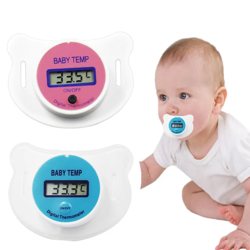 

Health Monitors Baby Nipple Thermometer infant Pacifier 32.0C~42.0C LCD Digital Mouth Nipple Pacifier 40%Off