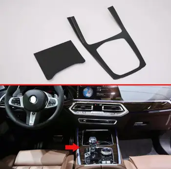 

For BMW X5 G05 2019 2020 Carbon Fiber Style Gear Shift Panel Center Console Cover Trim Frame Car Styling Sticker