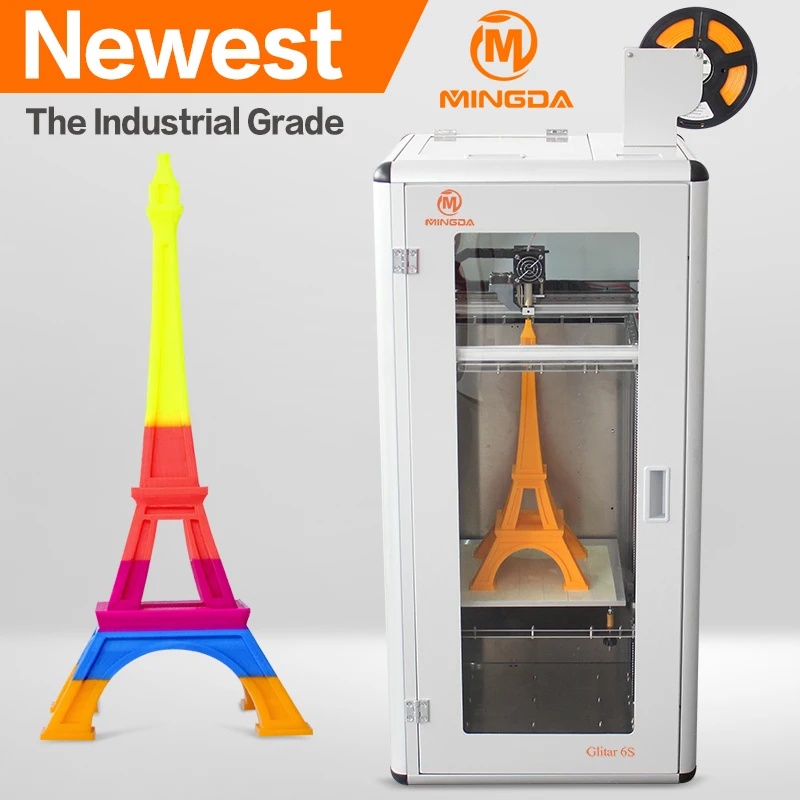 2016 NEW colorful 3d printer machine 3d printer filament , 3d metal printer with large 300*300*600mm printing size factory price