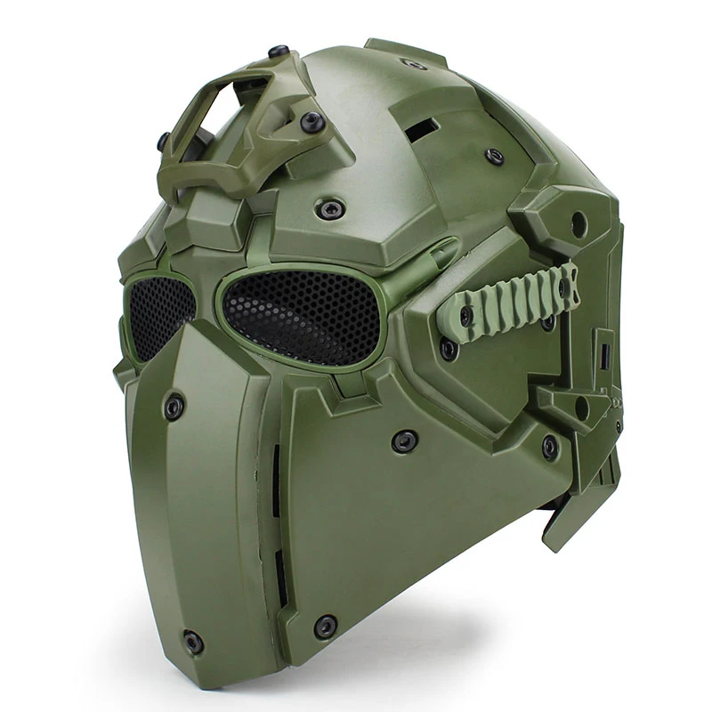 Горячий тактический шлем для пейнтбола маска w/Маска Goggle все-круглый страйкбол CS Wargame шлем NVG OBSIDIAN GREEN GOBL Терминатор