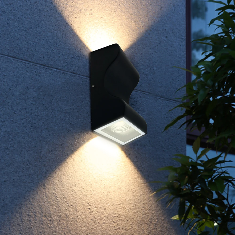 DONWEI AC85-265V 6 Вт светодиодный настенный светильник на открытом воздухе Водонепроницаемый IP65 современный нордический стиль настенные светильники в помещении Гостиная веранда садовый светильник