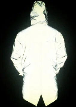 Мужской длинный хип-хоп Светоотражающая куртка вида ласточкин хвост светоотражающая лента 3M Куртки Мода - Цвет: Серый