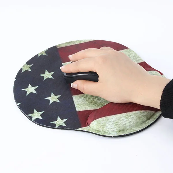 Thicken PC Wrist Mouse Pad Mat Flag Pattern For Optical/Trackball Mouse Mice Pad