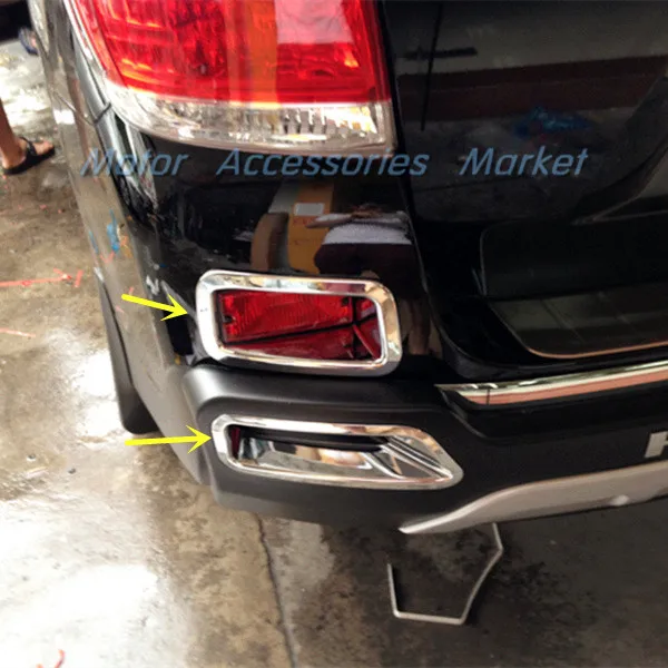 

New Chrome Rear Fog Light Brake Light Cover Trim For Toyota Highlander 2011 2012 2013