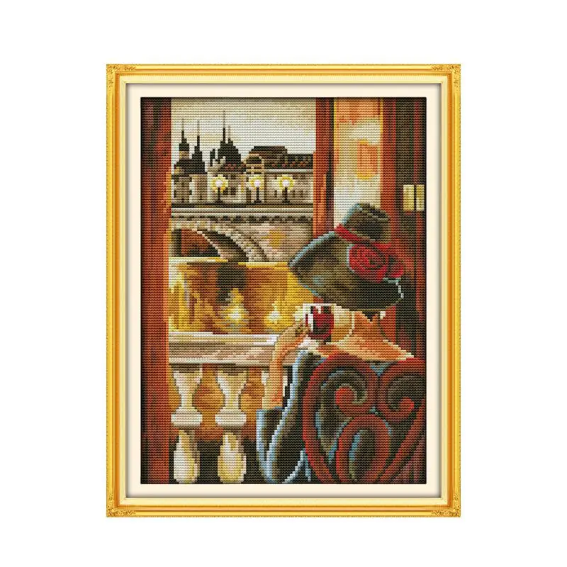Gourmet Tasting Appreciation of the Outlying Window Elegant View Cross Sewing Embroidery Stitch Kit Needlework Manual | Дом и сад