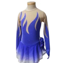 На заказ Фигурное катание на коньках платья для взрослых с спандексом изящное Новое Брендовое соревнование в катании на коньках платье DR2617