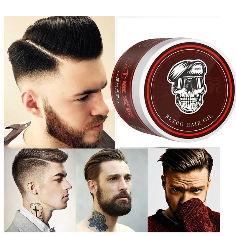 Professional Hair Wax Pomade Hair Pomade Styling Wax Skeleton