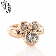 New Endless Jewelry Rose Gold Charm Multi Rhinestone Crystal Charms for Endless Bracelet Jewelry SJSB1332