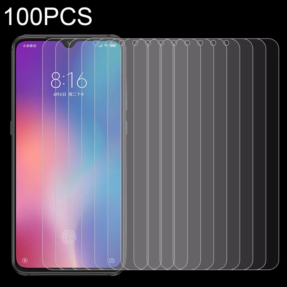 100 шт 0 26 мм 9H 2.5D Закаленное стекло пленка для Xiaomi Mi 9 | Мобильные телефоны и