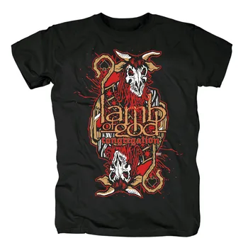 

Bloodhoof LAMB OF GOD Heavy Metal Rock Pure Hard black new T-shirt Asian Size