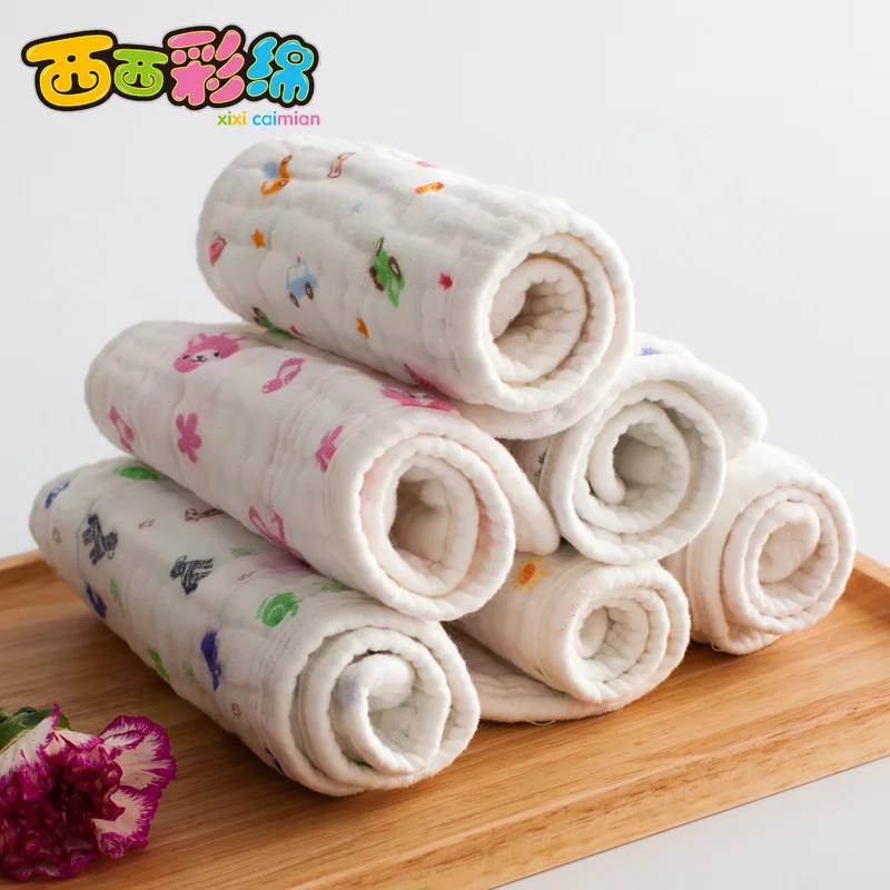 6 шт. Детские хлопковые подгузники с принтом 48 х18 см|reusable baby diapers|baby diapersbaby nappies |